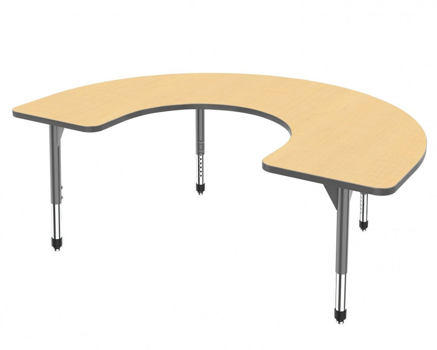 Marco Premier Series Horseshoe Activity Table 48" x 72" Adjustable Height 21" - 31" (43 - 2227 - MB) - SchoolOutlet