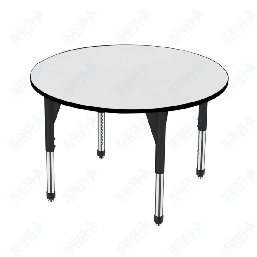 Marco Premier Series 36" Round Activity Table w/ Dry Erase Top Adj Height 21" - 31" (43 - 2244 - DB) - SchoolOutlet