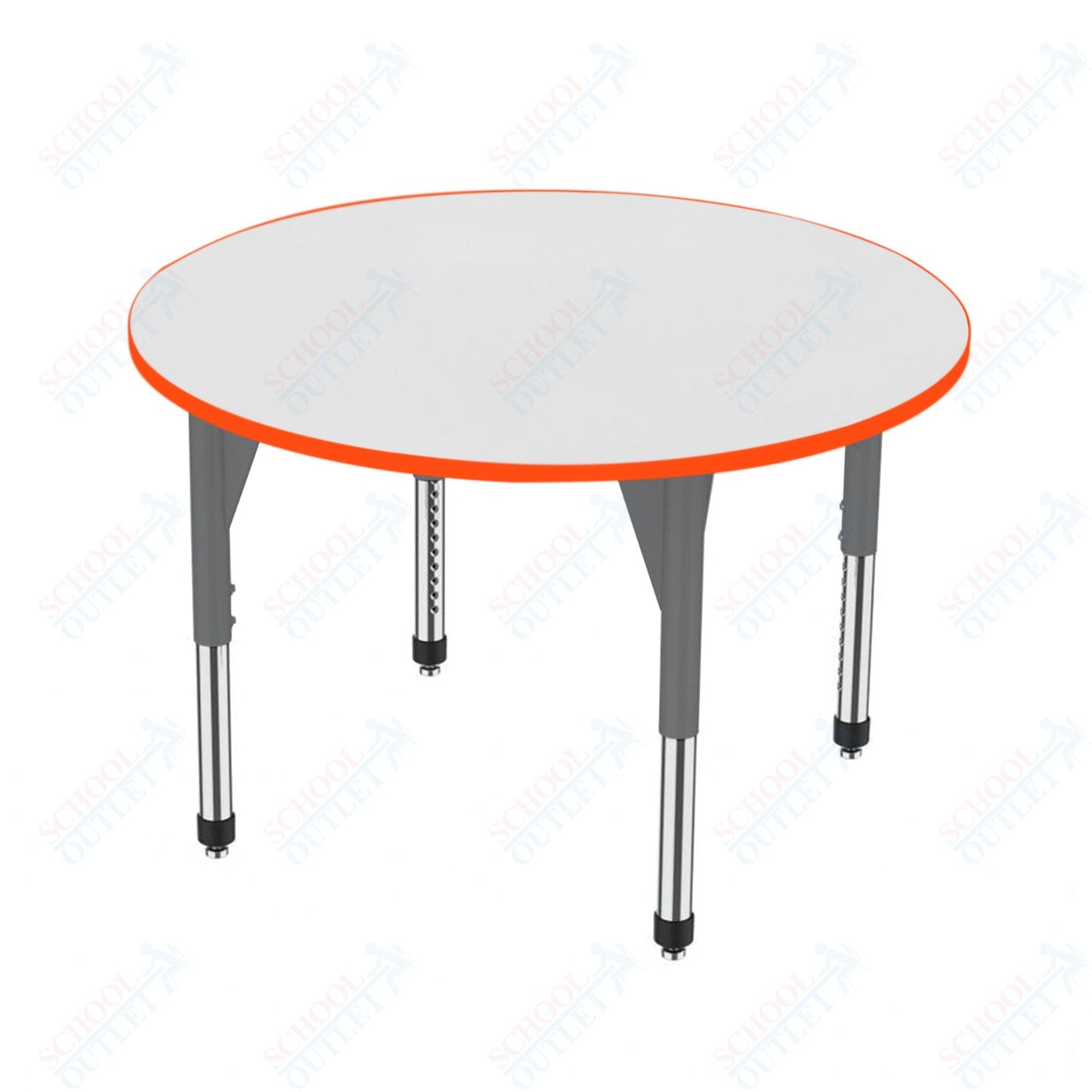 Marco Premier Series 36" Round Activity Table w/ Dry Erase Top Adj Height 21" - 31" (43 - 2244 - DB) - SchoolOutlet