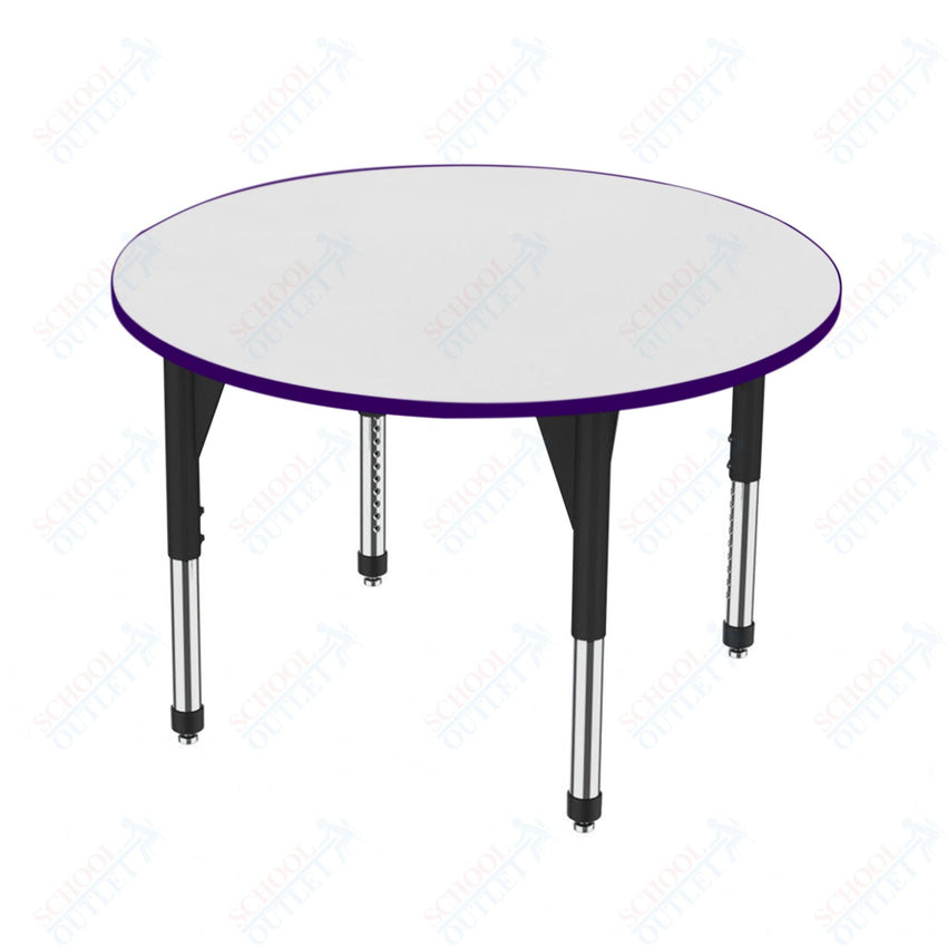 Marco Premier Series 36" Round Activity Table w/ Dry Erase Top Adj Height 21" - 31" (43 - 2244 - DB) - SchoolOutlet