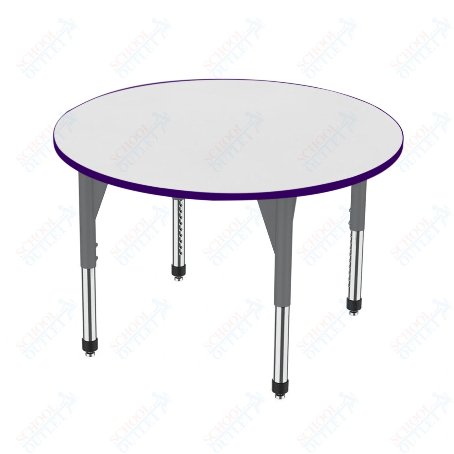 Marco Premier Series 36" Round Activity Table w/ Dry Erase Top Adj Height 21" - 31" (43 - 2244 - DB) - SchoolOutlet