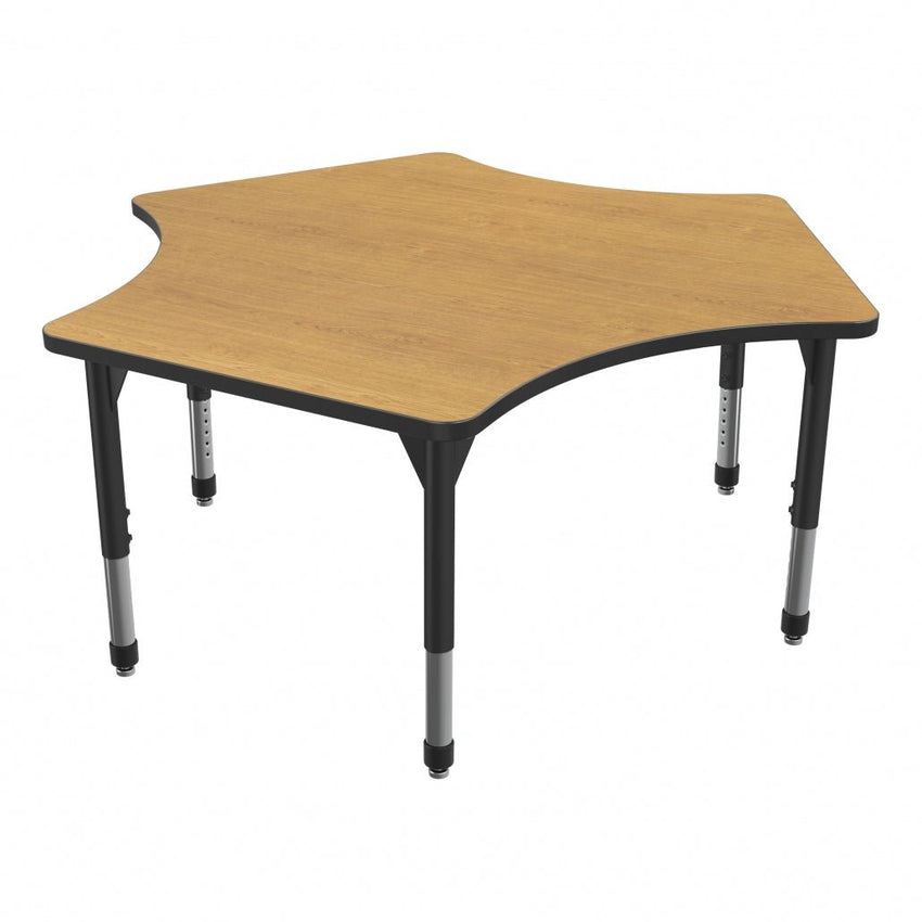 Marco Premier Series Delta Activity Table 60" x 60" Adjustable Height 21" - 31" (43 - 2251 - MB) - SchoolOutlet