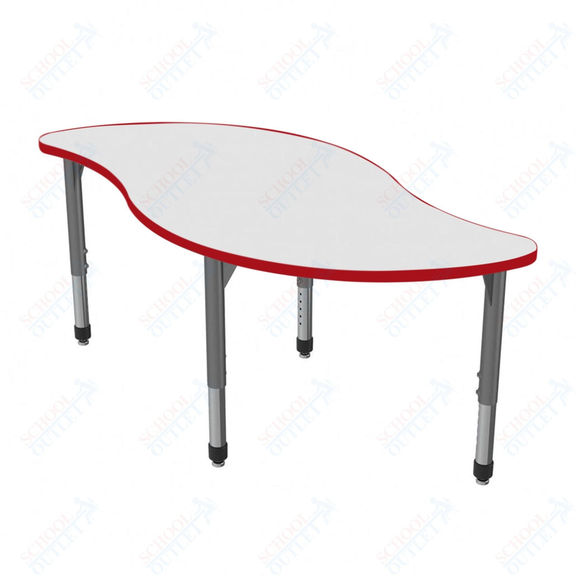 Marco Premier Series Veer Activity Table w/ Dry Erase Top 30" x 60" Adj Height 21" - 31" (43 - 2255 - DB) - SchoolOutlet