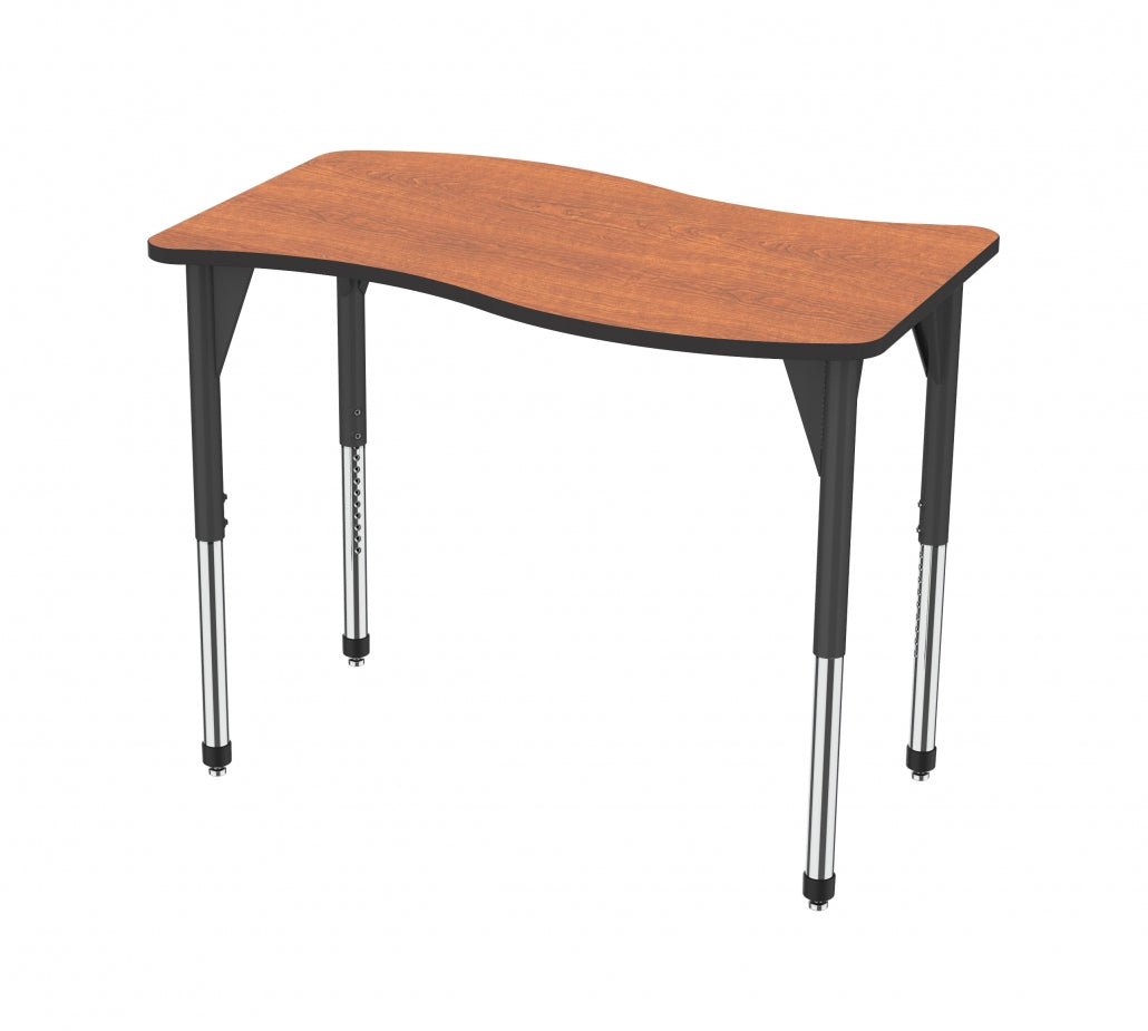 Marco Premier Series Wave Stand - Up Table 24" x 60" Adjustable Height 32" - 42" (43 - 2257 - MA) - SchoolOutlet