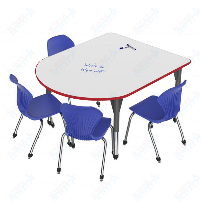 Marco Premier Series Multimedia Table w/ Dry Erase Top 48" x 60" Adj Height 21" - 31" (43 - 2260 - DB) - SchoolOutlet