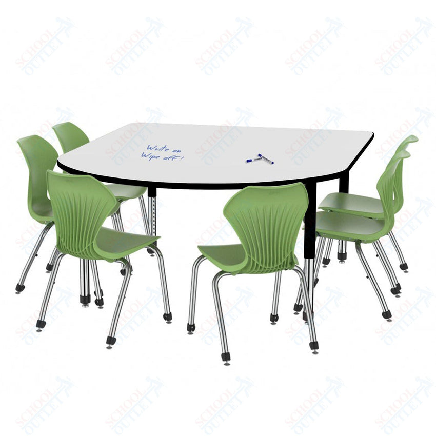 Marco Premier Series Multimedia Table w/ Dry Erase Top 60" x 72" Adj Height 21" - 31" (43 - 2261 - DB) - SchoolOutlet