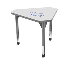 Marco Premier Series Gem Collaborative Desk w/ Dry Erase HPL Top 29.75" x 33.5" Adjustable Height 21"-31" (43-2271-DB)