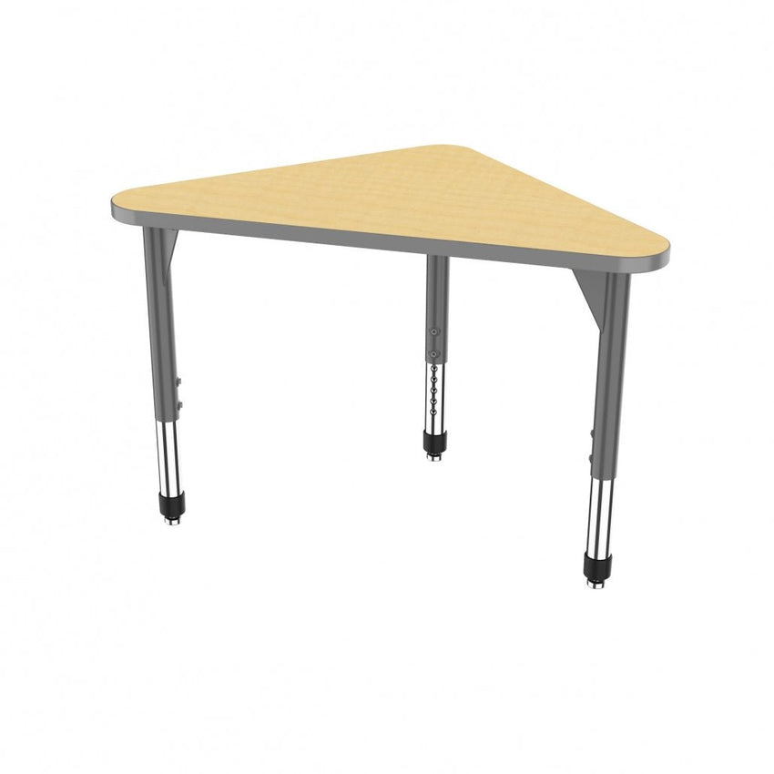 Marco Premier Series Triangle Collaborative Desk 23" x 40" Adjustable Height 21" - 31" (43 - 2272 - MB) - SchoolOutlet