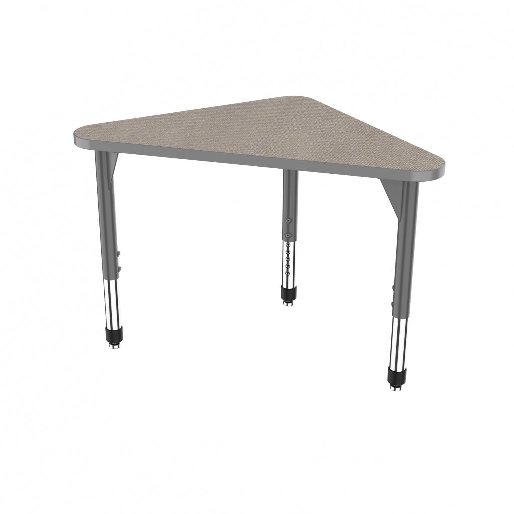 Marco Premier Series Triangle Collaborative Desk 23" x 40" Adjustable Height 21" - 31" (43 - 2272 - MB) - SchoolOutlet