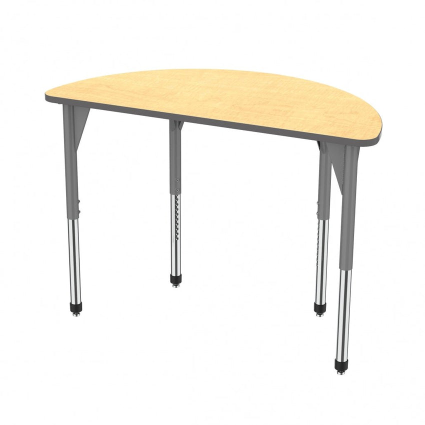 Marco Premier Series 60" Half Round Activity Table Adjustable Height 21" - 31" (43 - 2278 - MB) - SchoolOutlet