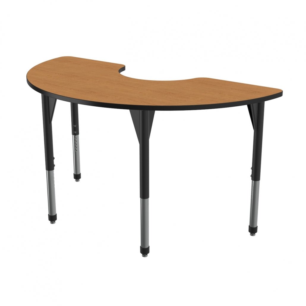 Marco Premier Series Half Moon Stand - Up Table 36" x 72" Adjustable Height 32" - 42" (43 - 2279 - MA) - SchoolOutlet