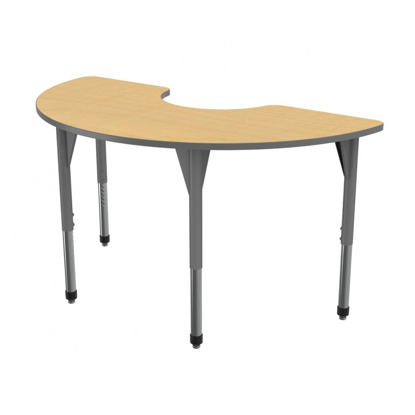 Marco Premier Series Half Moon Stand - Up Table 36" x 72" Adjustable Height 32" - 42" (43 - 2279 - MA) - SchoolOutlet