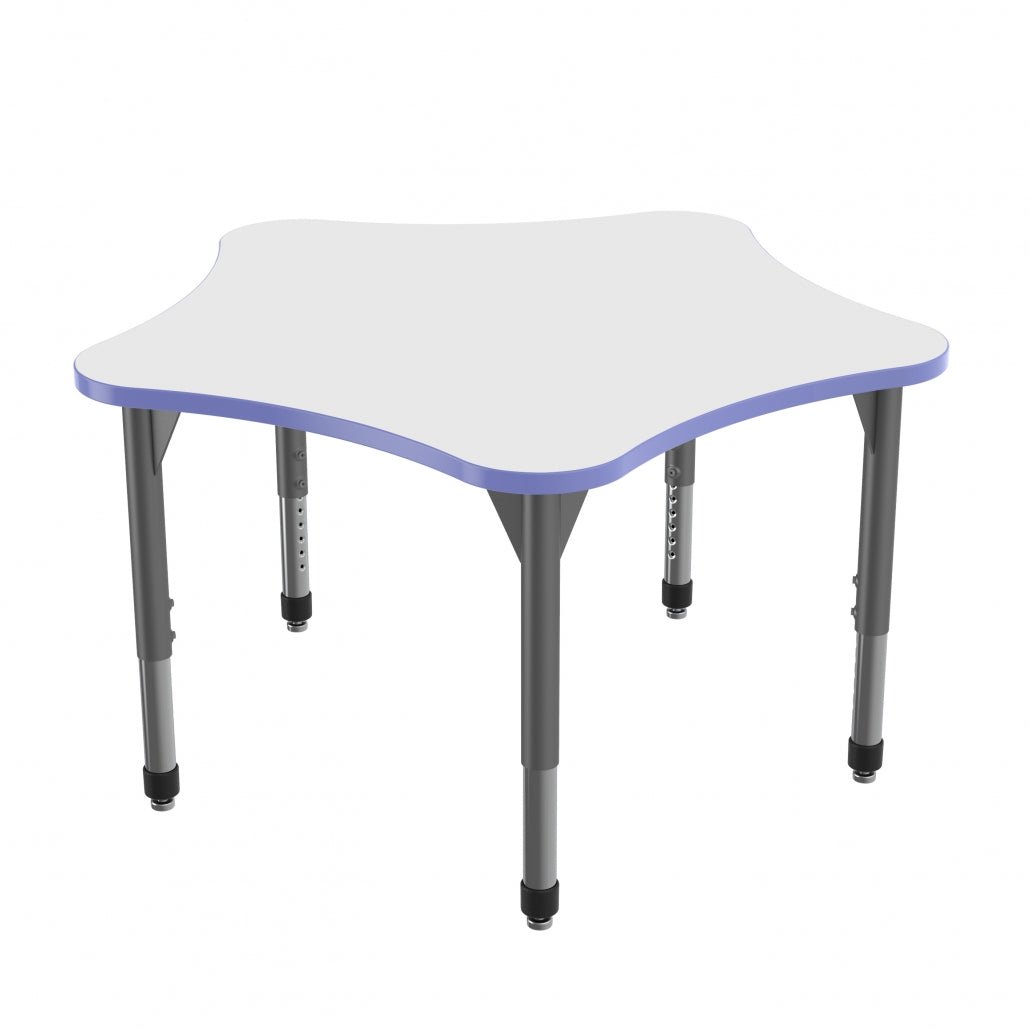 Marco Premier Series 48" 5 - Star Activity Table w/ Dry Erase Top Adj Height 21" - 31" (43 - 2280 - DB) - SchoolOutlet