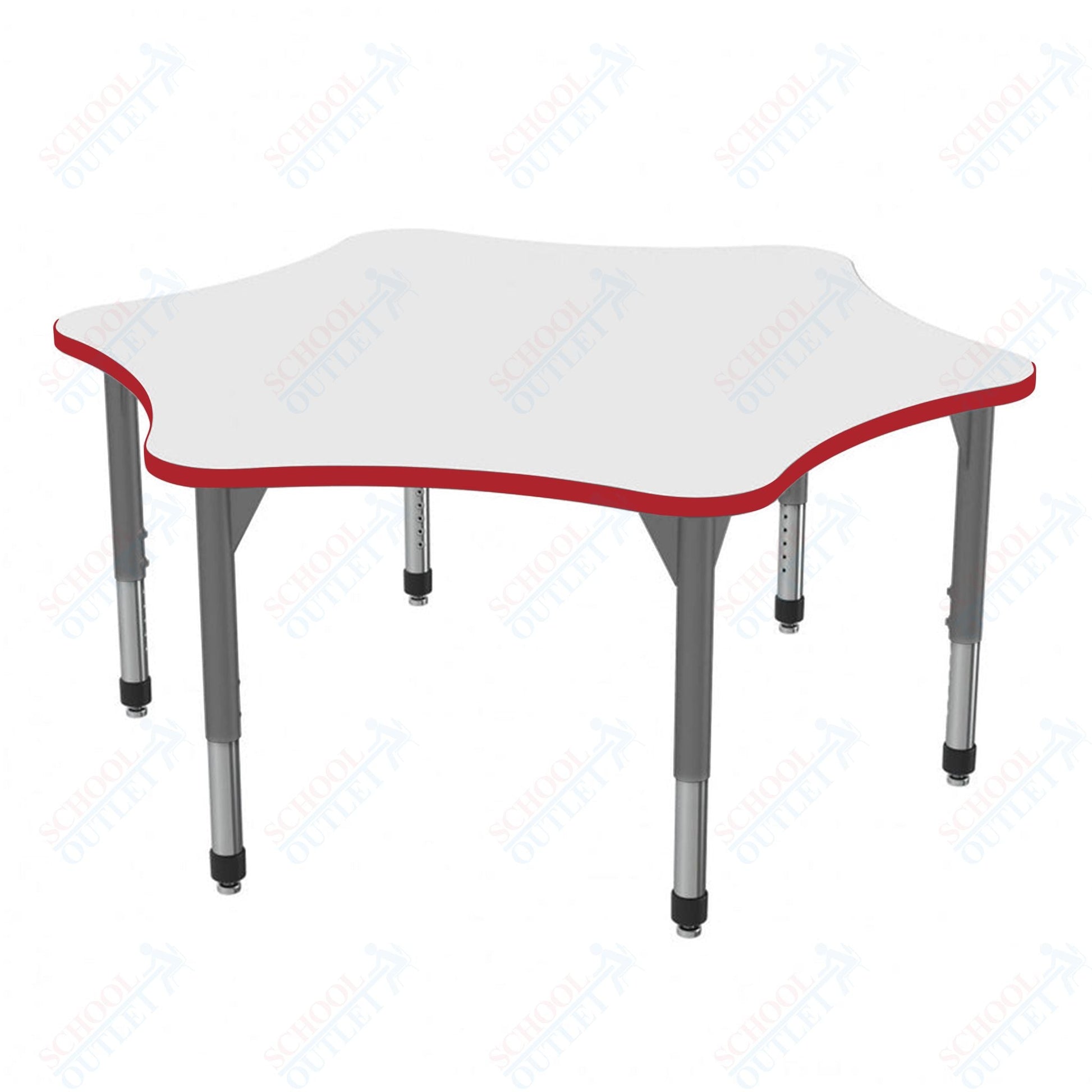 Marco Premier Series 60" 6 - Star Stand - Up Table w/ Dry Erase Top Adj Height 32" - 42" (43 - 2282 - DA) - SchoolOutlet