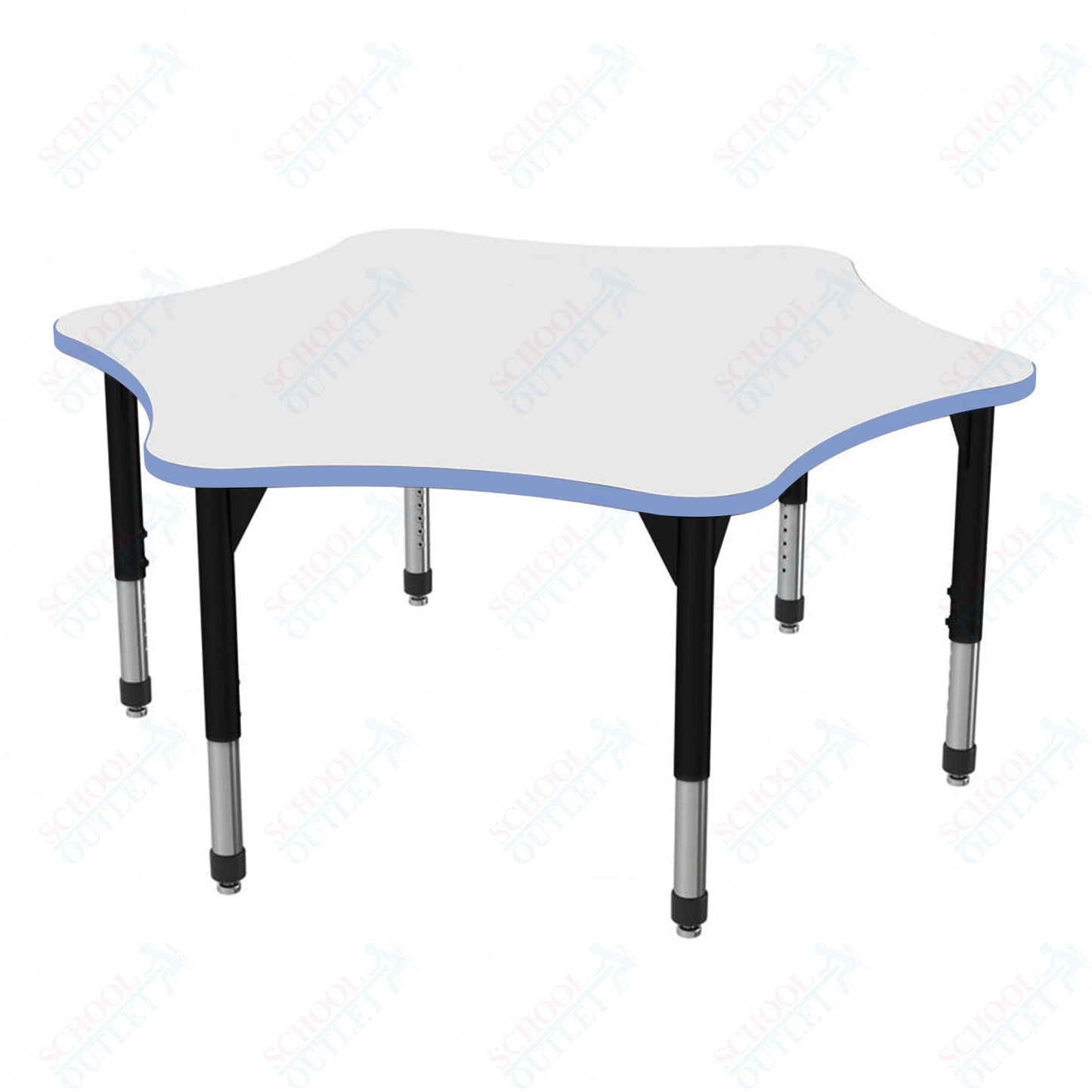 Marco Premier Series 60" 6 - Star Stand - Up Table w/ Dry Erase Top Adj Height 32" - 42" (43 - 2282 - DA) - SchoolOutlet