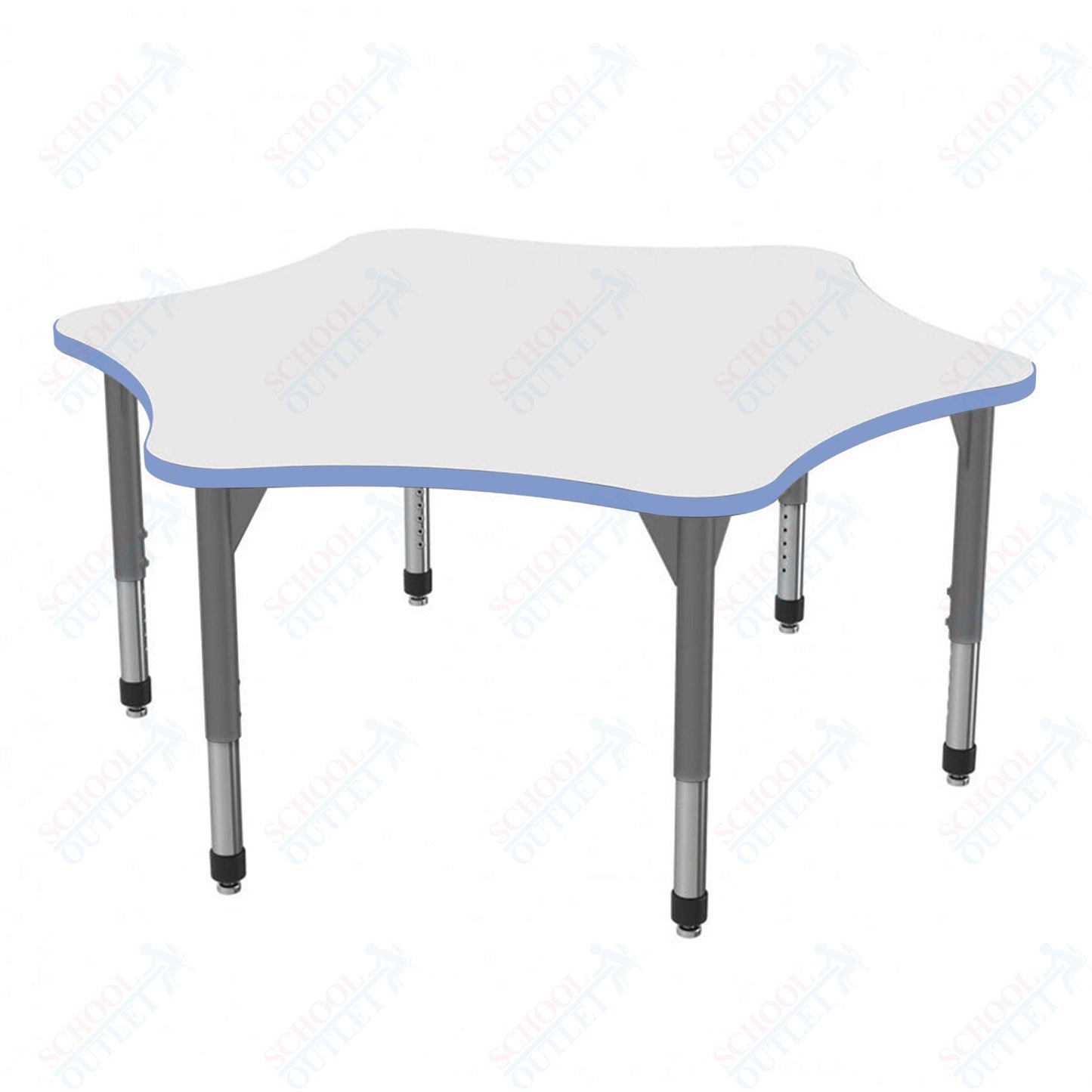 Marco Premier Series 60" 6 - Star Stand - Up Table w/ Dry Erase Top Adj Height 32" - 42" (43 - 2282 - DA) - SchoolOutlet