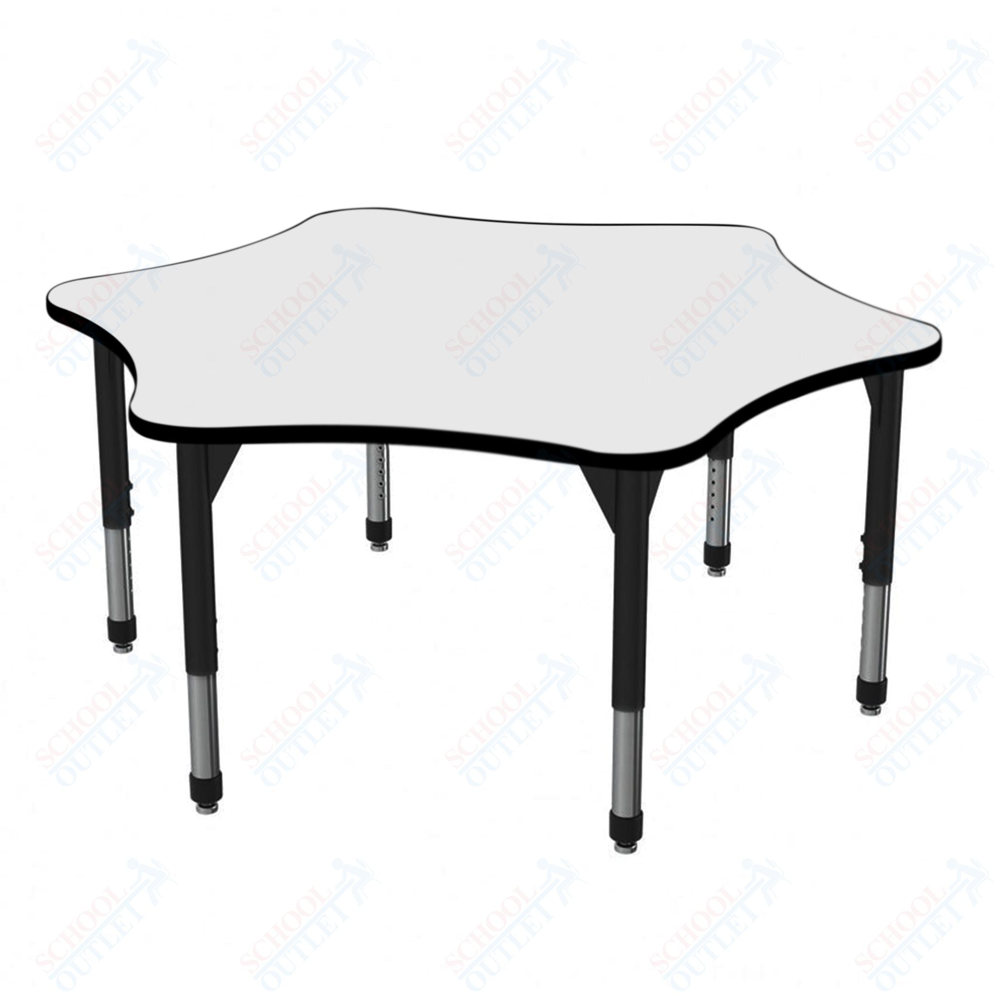 Marco Premier Series 60 6 Star Activity Table w Dry Erase Top Adj Height 21 31 43 2282 DB