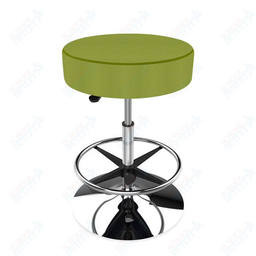 Marco Apex series 22" - 30" H Height Adjustable Cushioned Swivel Stool (L001 - G1) - SchoolOutlet