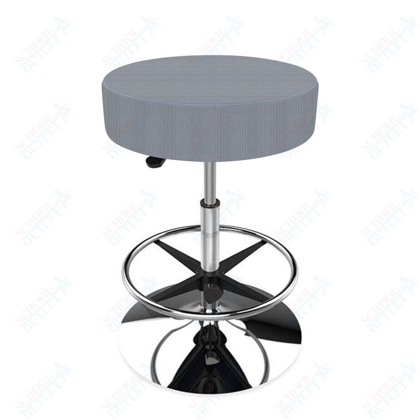 Marco Apex series 22" - 30" H Height Adjustable Cushioned Swivel Stool (L001 - G1) - SchoolOutlet