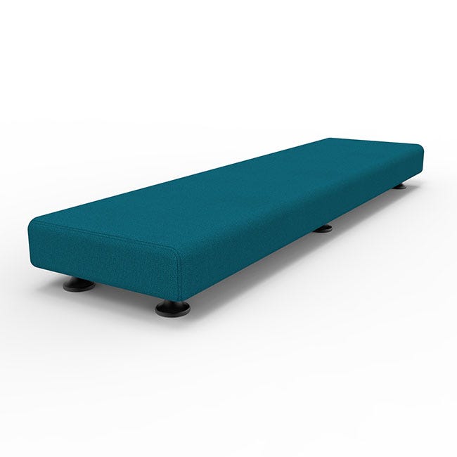 Marco Sonik Soft Seating Rectangle Floor Bench - 46" W x 5" H (LF1204 - G1) - SchoolOutlet