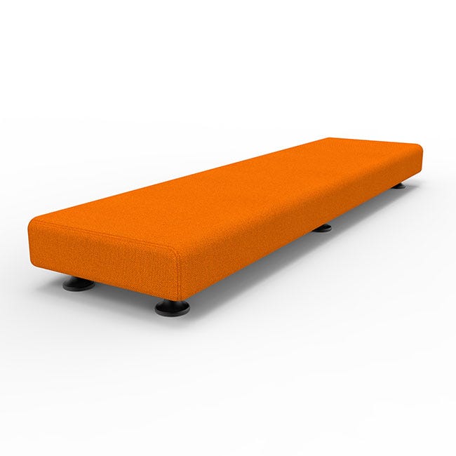 Marco Sonik Soft Seating Rectangle Floor Bench - 46" W x 5" H (LF1204 - G1) - SchoolOutlet