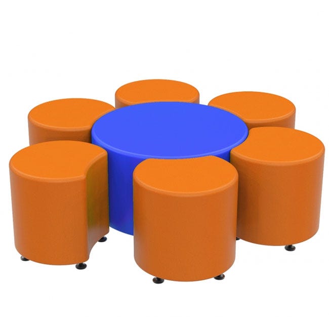 Marco Sonik Series Flower Soft Seating Set 18" height (LF9015 - G1) - SchoolOutlet