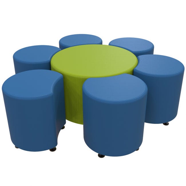 Marco Sonik Series Flower Soft Seating Set 18" height (LF9015 - G1) - SchoolOutlet