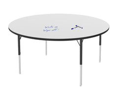 Marco MG2200 Series 60" Round Preschool Table w/ Dry Erase Top Adj Height 16"-24" (MG2207-DA)