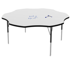 Marco MG2200 Series 60" Flower Preschool Table w/ Dry Erase Top Adj Height 16"-24" (MG2208-DA)