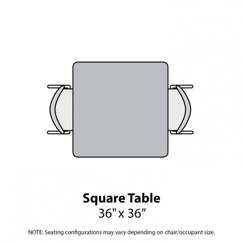 Marco MG2200 Series 36" Square Activity Table w/ Dry Erase Top Adj Height 21" - 30" (MG2212 - DB) - SchoolOutlet