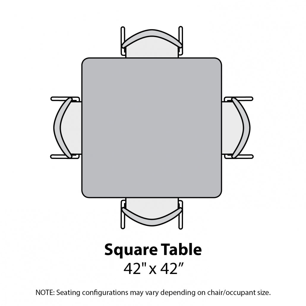 Marco MG2200 Series 42" Square Preschool Table w/ Dry Erase Top Adj Height 16" - 24" (MG2214 - DA) - SchoolOutlet