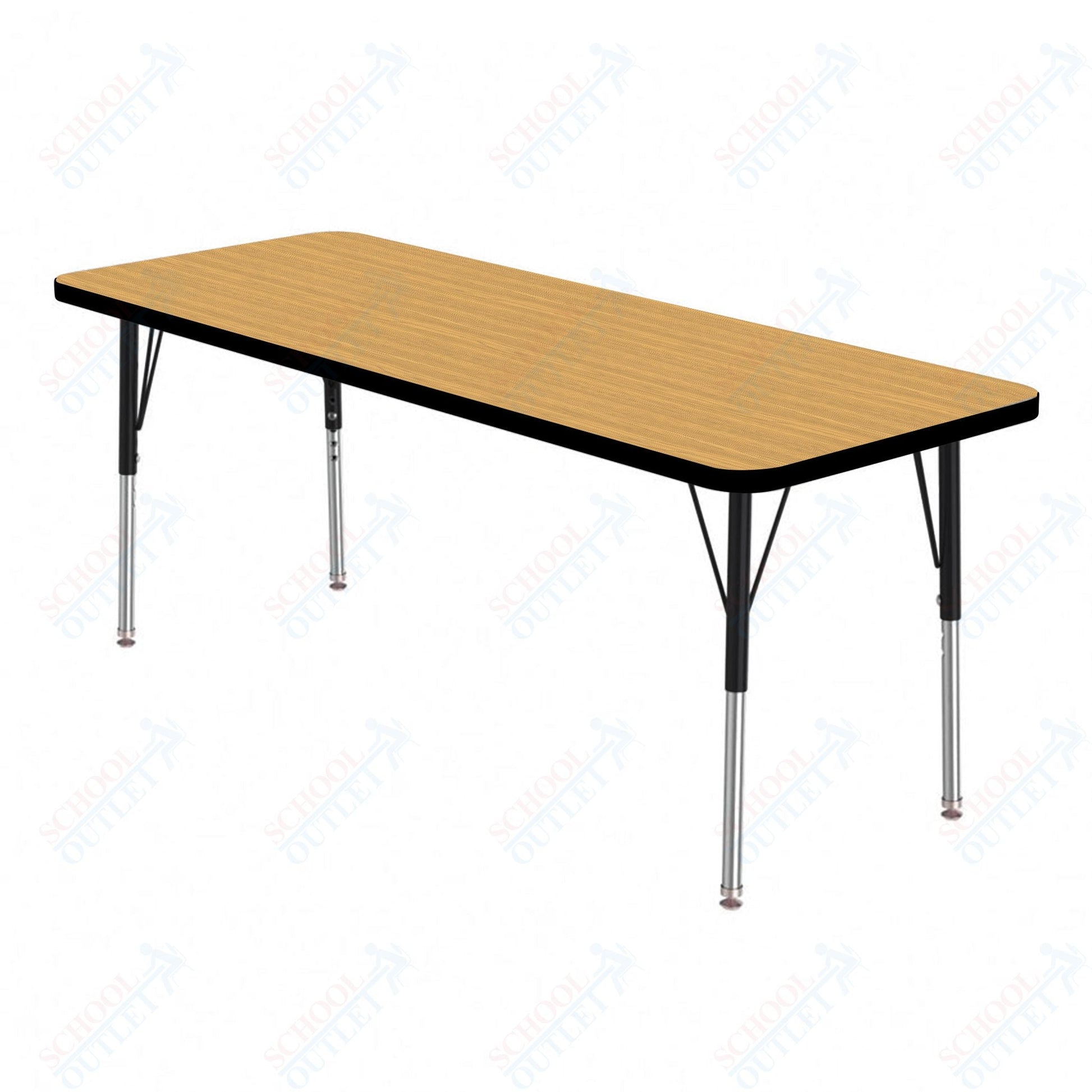 Marco MG2200 Series Rectangle Preschool Table 24" x 36" Adjustable Height 16" - 24" (MG2224 - MA) - SchoolOutlet