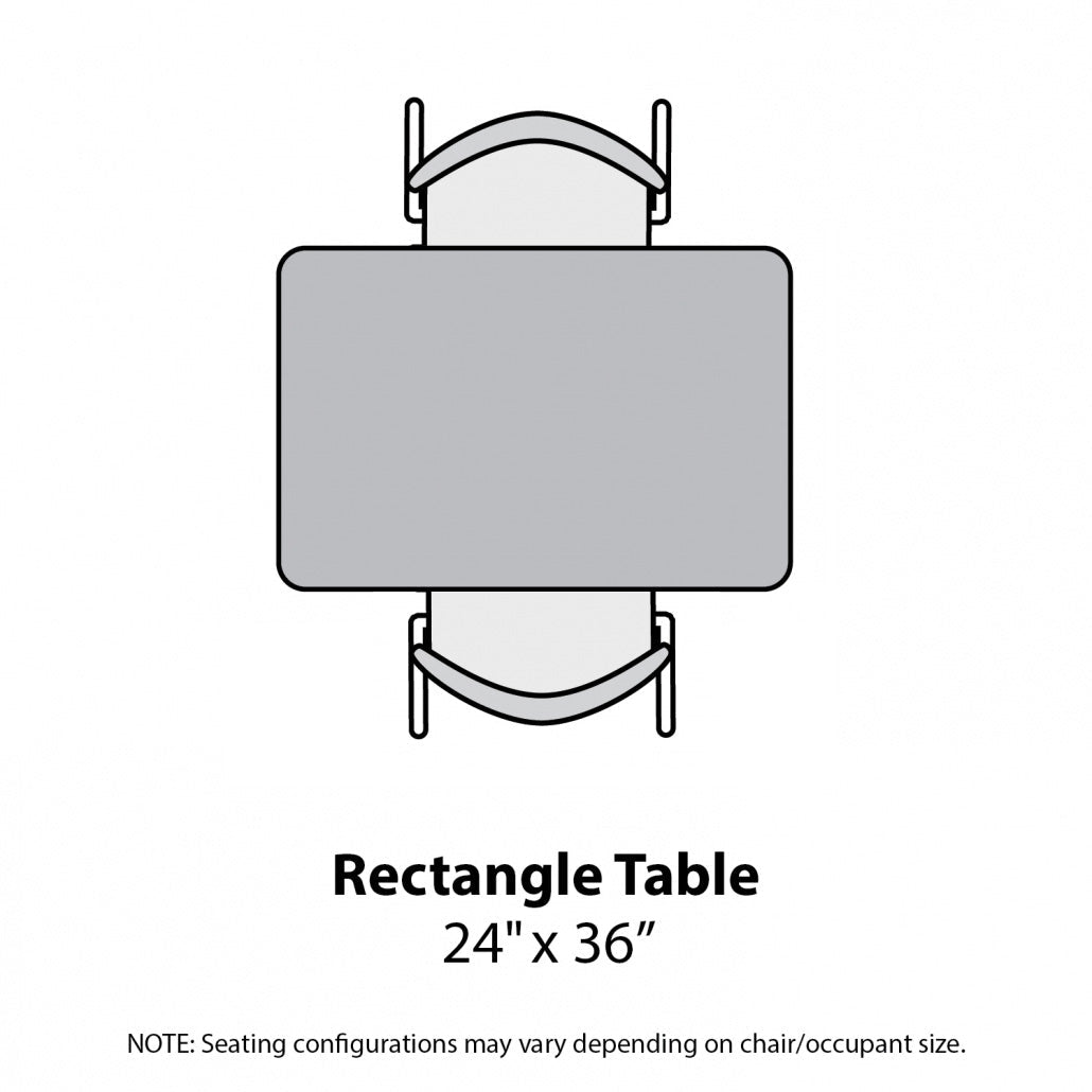 Marco MG2200 Series Rectangle Preschool Table 24" x 36" Adjustable Height 16" - 24" (MG2224 - MA) - SchoolOutlet