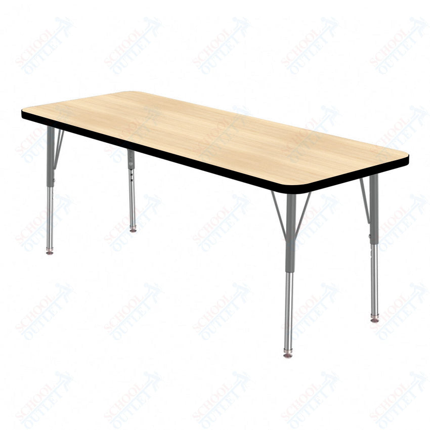 Marco MG2200 Series Rectangle Preschool Table 24" x 36" Adjustable Height 16" - 24" (MG2224 - MA) - SchoolOutlet