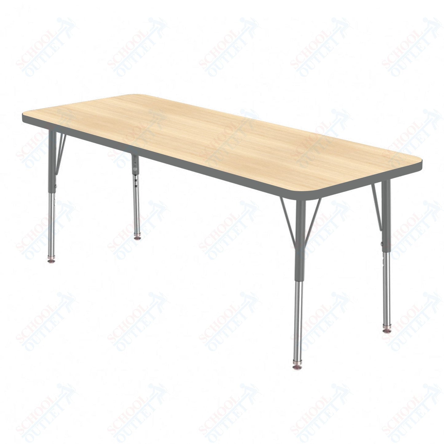 Marco MG2200 Series Rectangle Preschool Table 24" x 36" Adjustable Height 16" - 24" (MG2224 - MA) - SchoolOutlet