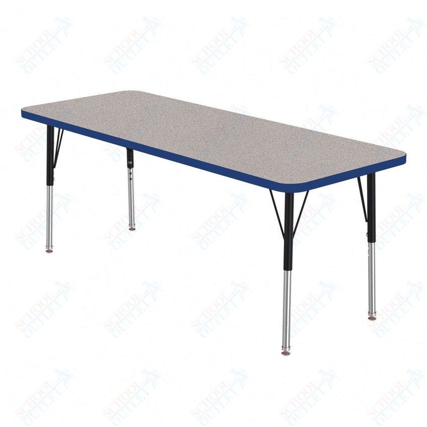 Marco MG2200 Series Rectangle Preschool Table 24" x 36" Adjustable Height 16" - 24" (MG2224 - MA) - SchoolOutlet