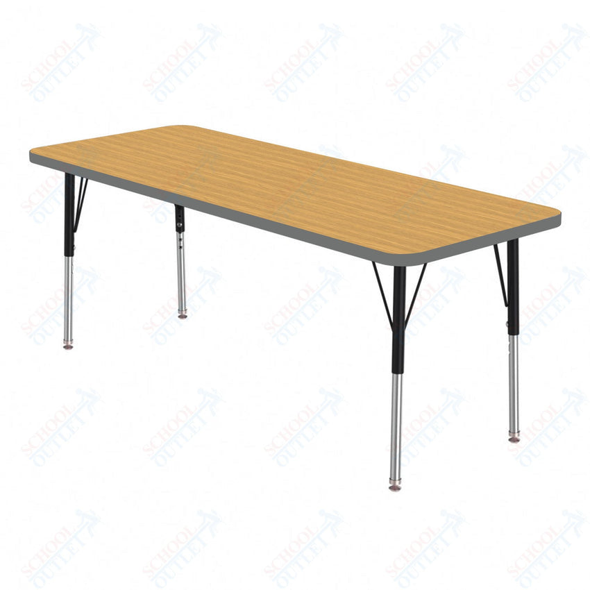 Marco MG2200 Series Rectangle Preschool Table 24" x 36" Adjustable Height 16" - 24" (MG2224 - MA) - SchoolOutlet