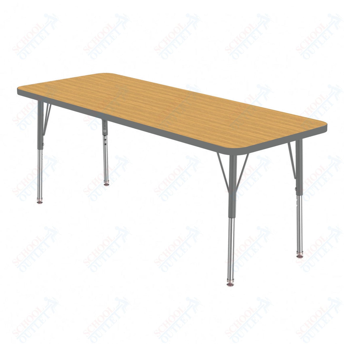 Marco MG2200 Series Rectangle Preschool Table 24" x 36" Adjustable Height 16" - 24" (MG2224 - MA) - SchoolOutlet