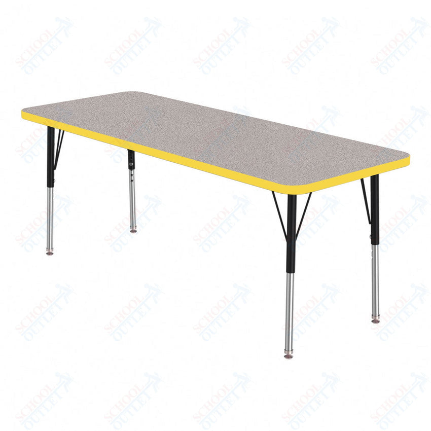 Marco MG2200 Series Rectangle Preschool Table 24" x 36" Adjustable Height 16" - 24" (MG2224 - MA) - SchoolOutlet