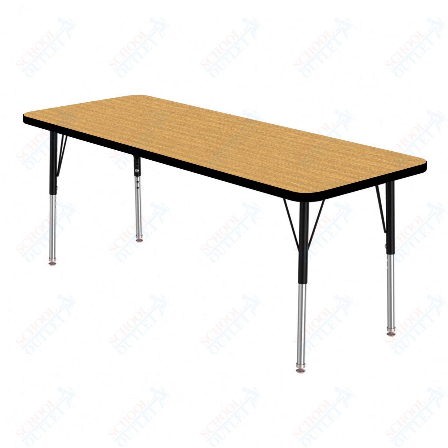 Marco MG2200 Series Rectangle Preschool Table 24" x 48" Adjustable Height 16" - 24" (MG2226 - MA) - SchoolOutlet