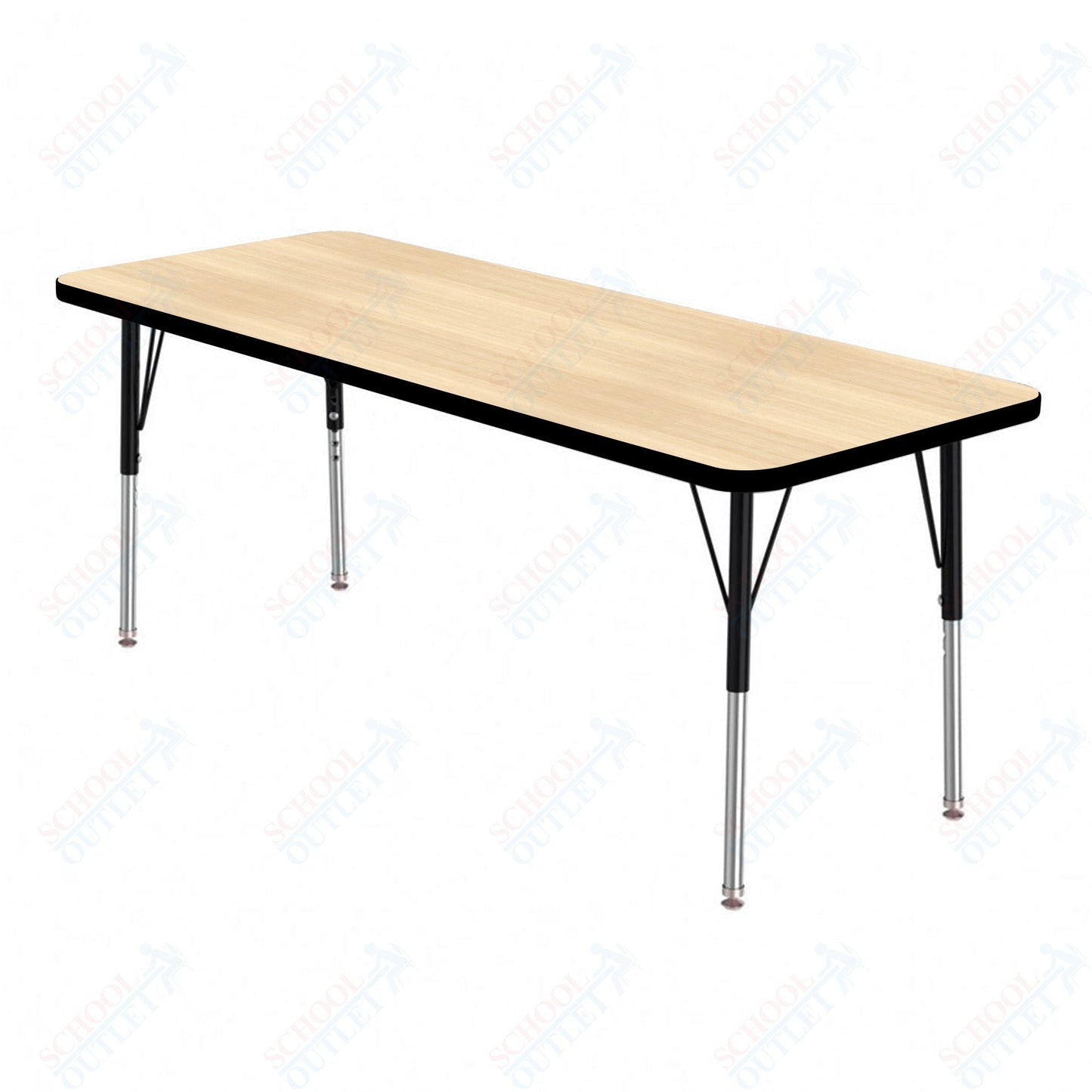 Marco MG2200 Series Rectangle Preschool Table 24" x 48" Adjustable Height 16" - 24" (MG2226 - MA) - SchoolOutlet