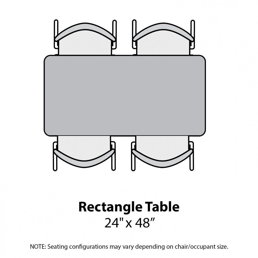 Marco MG2200 Series Rectangle Preschool Table 24" x 48" Adjustable Height 16" - 24" (MG2226 - MA) - SchoolOutlet