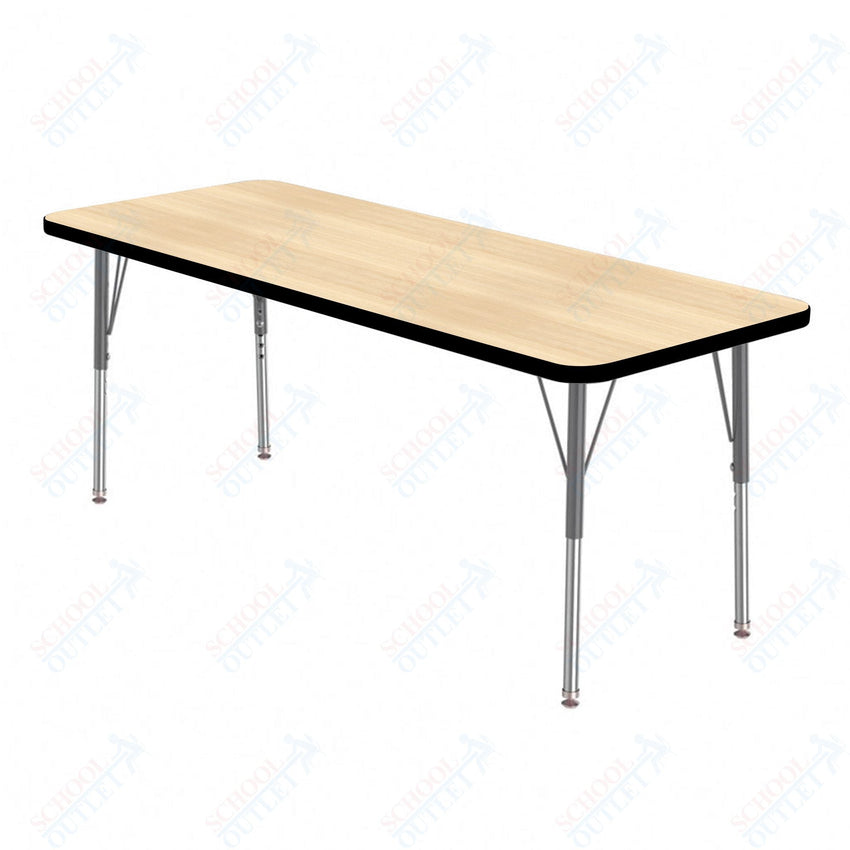 Marco MG2200 Series Rectangle Preschool Table 24" x 48" Adjustable Height 16" - 24" (MG2226 - MA) - SchoolOutlet