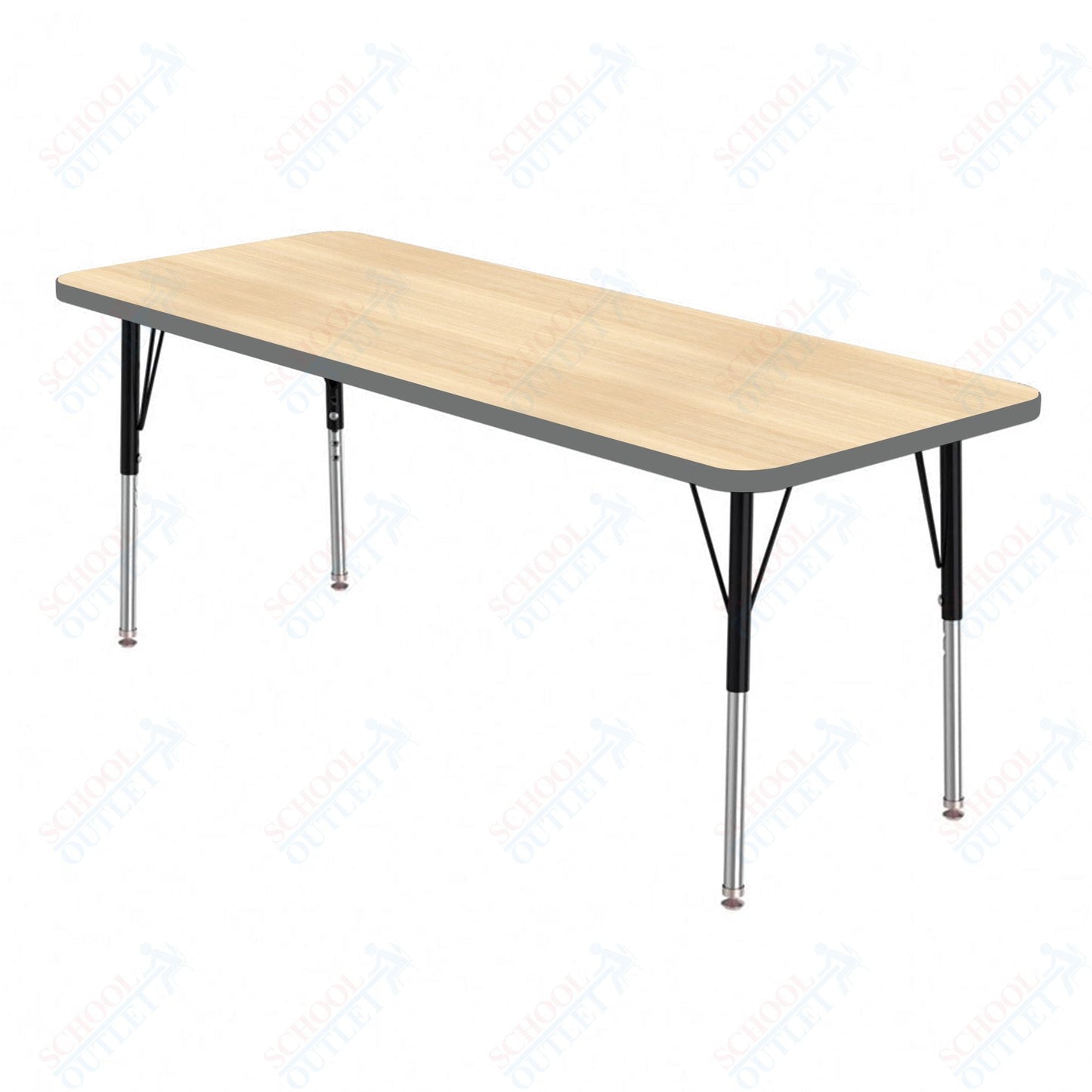 Marco MG2200 Series Rectangle Preschool Table 24" x 48" Adjustable Height 16" - 24" (MG2226 - MA) - SchoolOutlet