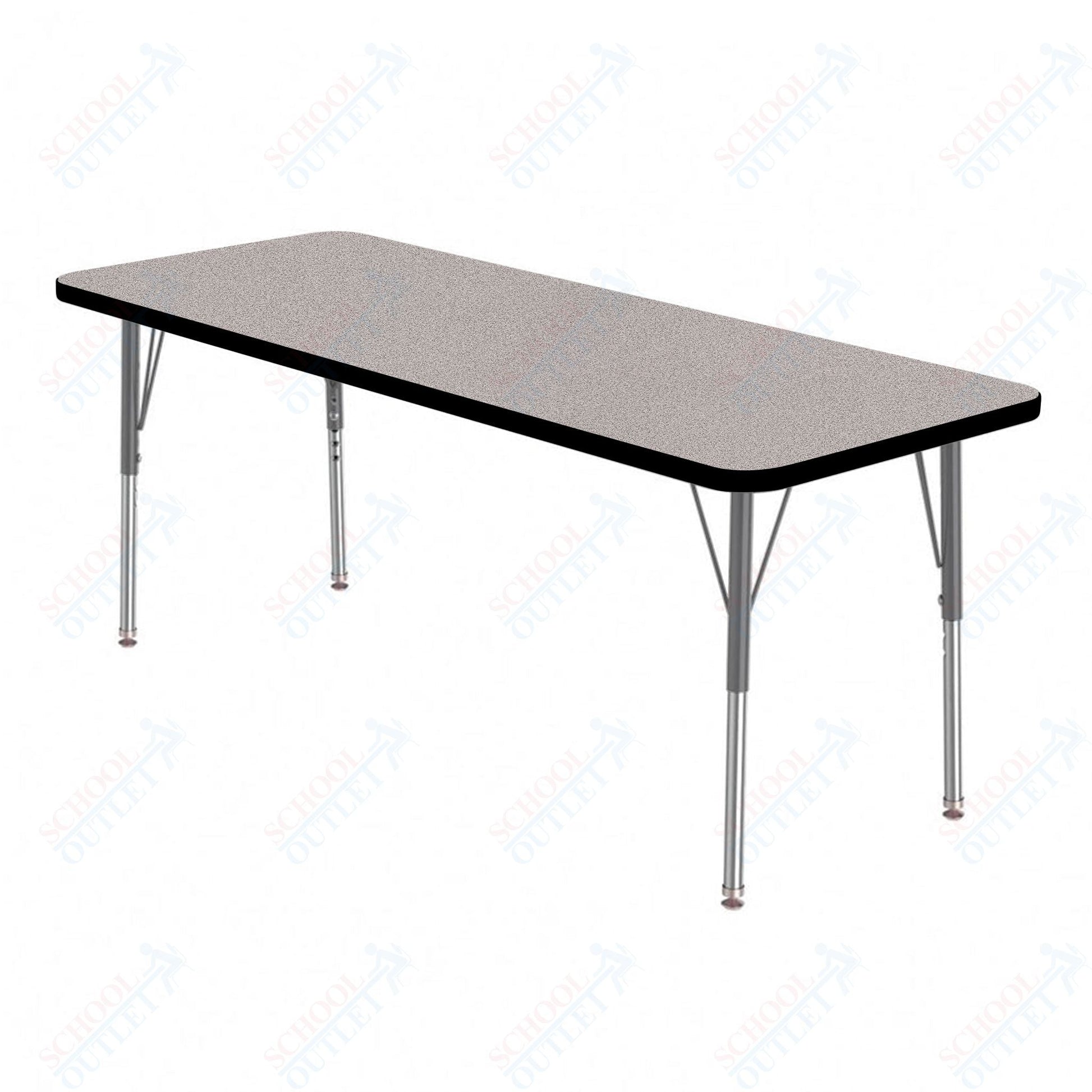 Marco MG2200 Series Rectangle Preschool Table 24" x 48" Adjustable Height 16" - 24" (MG2226 - MA) - SchoolOutlet