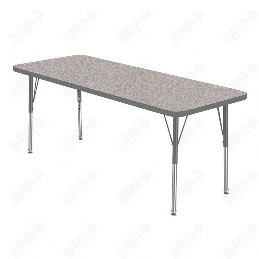 Marco MG2200 Series Rectangle Preschool Table 24" x 48" Adjustable Height 16" - 24" (MG2226 - MA) - SchoolOutlet