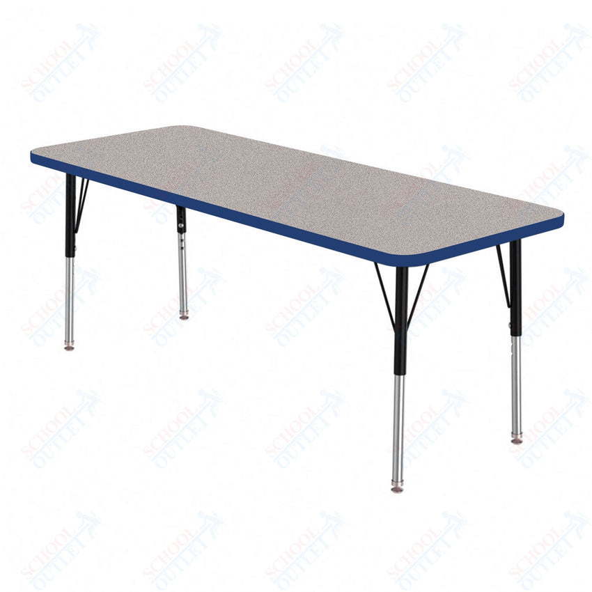 Marco MG2200 Series Rectangle Preschool Table 24" x 48" Adjustable Height 16" - 24" (MG2226 - MA) - SchoolOutlet