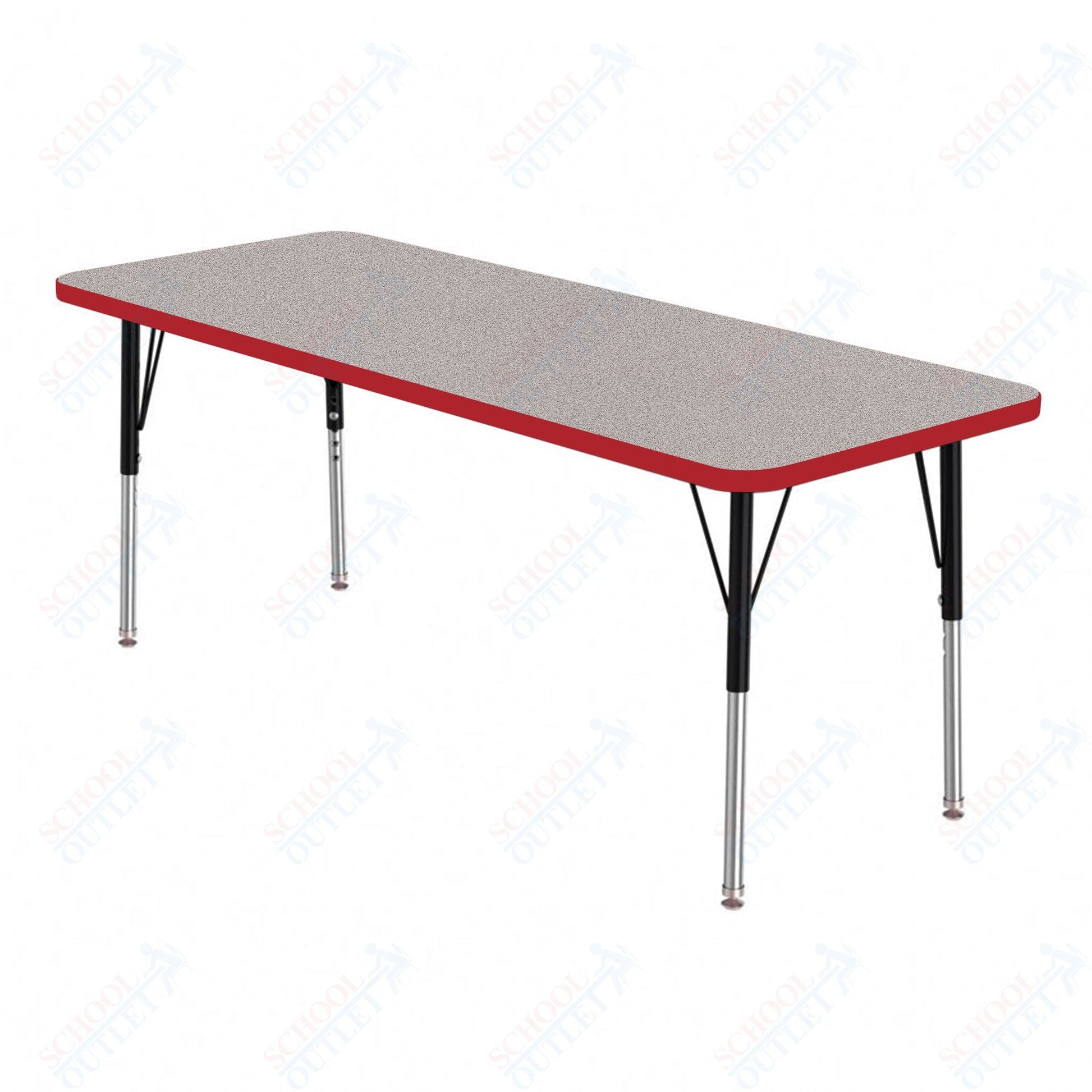 Marco MG2200 Series Rectangle Preschool Table 24" x 48" Adjustable Height 16" - 24" (MG2226 - MA) - SchoolOutlet