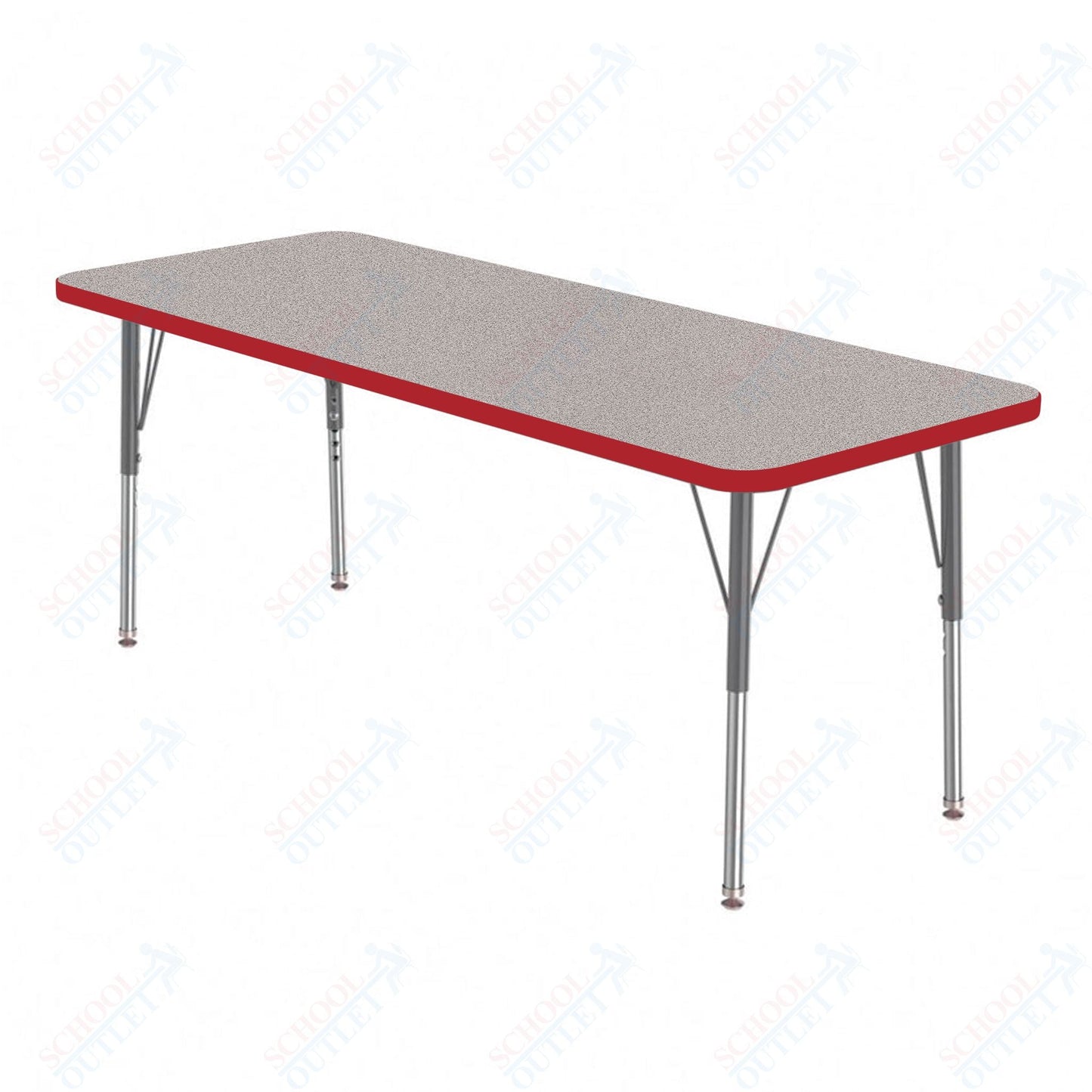 Marco MG2200 Series Rectangle Preschool Table 24" x 48" Adjustable Height 16" - 24" (MG2226 - MA) - SchoolOutlet