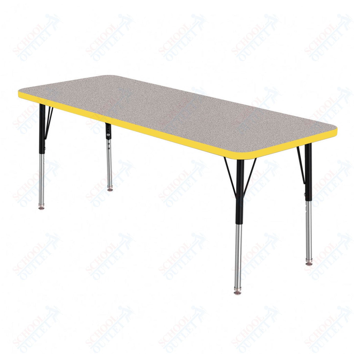 Marco MG2200 Series Rectangle Preschool Table 24" x 48" Adjustable Height 16" - 24" (MG2226 - MA) - SchoolOutlet